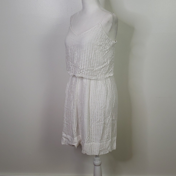 Madewell Skylight Eyelet Cotton White Dress Sz. 4 - Picture 3 of 8
